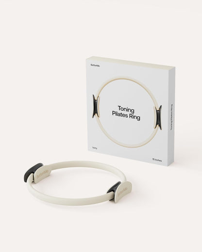 BetterMe Toning Pilates Ring – Magic Circle Pilates Ring for Strength & Flexibility – 15 Inch Fitness Ring for Home Pilates & Yoga Workouts
