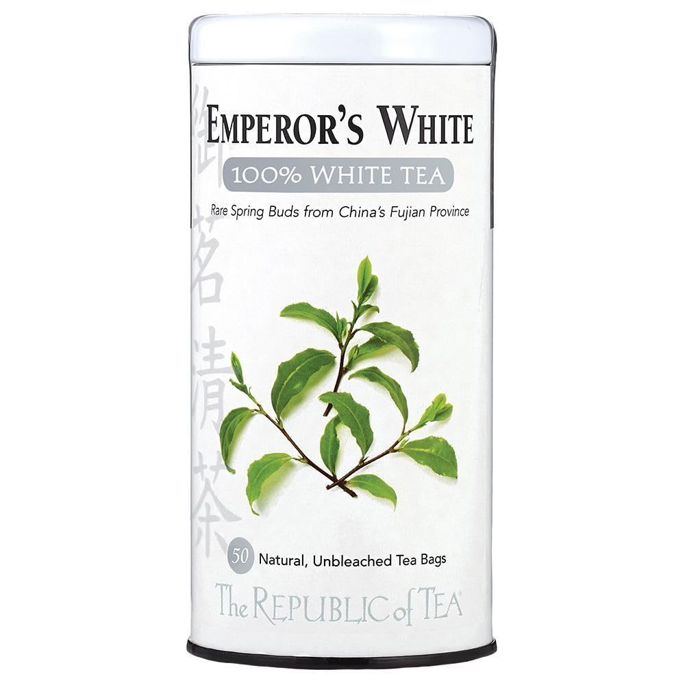 The Republic of Tea Emperor's 100% White Tea, Low Caffeine, 50 Count