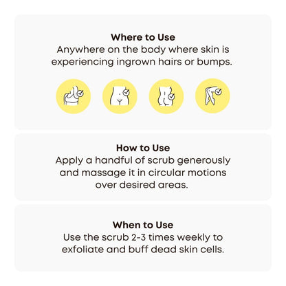 Bushbalm Dark Spot Exfoliating Scrub - Natural Body Scrub Exfoliant to Hydrated, Soften and Enhance Glow in Skin - Bermuda, 236 ml