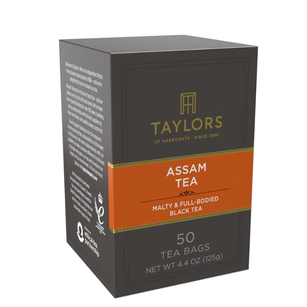 Taylors of Harrogate Assam Black Tea Bags, 50ct (Pack of 1)