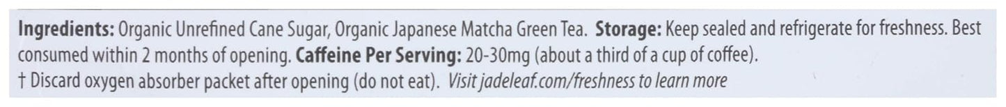 Jade Leaf Matcha, Mix Matcha Latte Original Organic, 3.5 Ounce