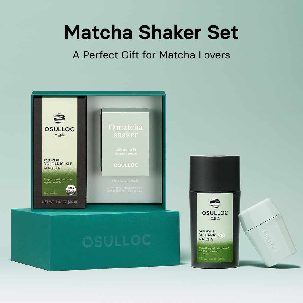 OSULLOC Jeju Matcha Milk Tea Powder Stick Packets, 10 Count