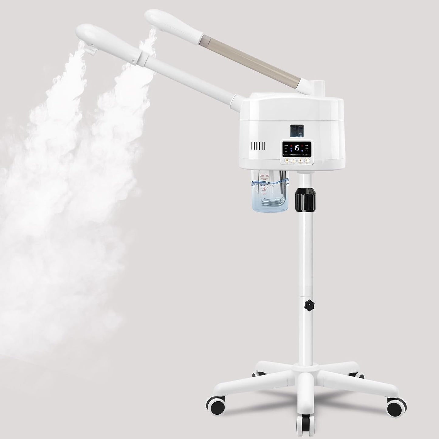 Professional Facial Steamer for Deep Hydration,2in1 Ozone Face Steamer with 5X Magnifying Lamp,Suitable for Home Use or Beauty Spa Deep Cleansing and Hydration