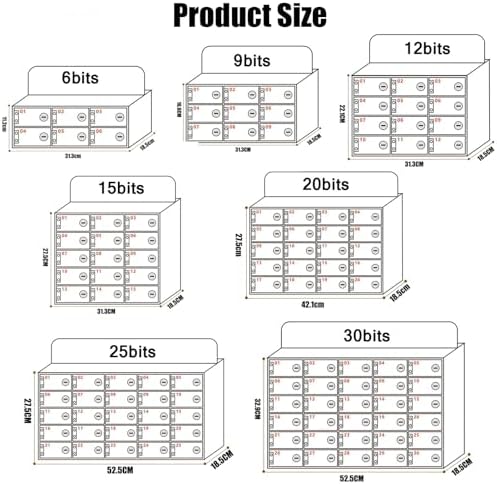6-30 Slot Acrylic Phone Locker - Durable Charging Station for Classroom, Office, Events | Secure, Organized Storage for Multiple Devices