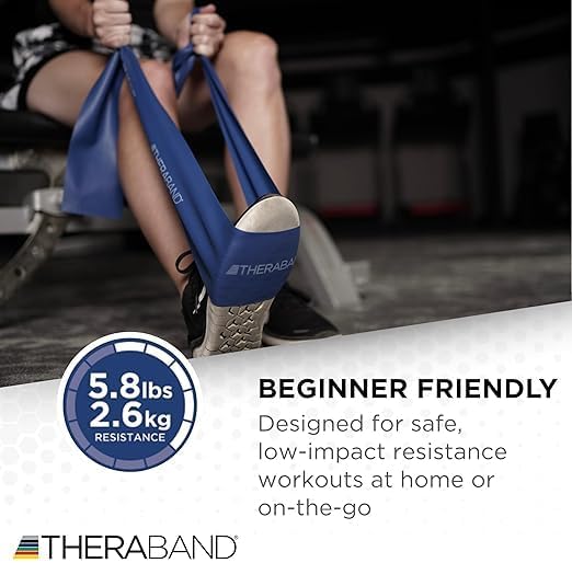 THERABAND Resistance Bands Set, Professional Non-Latex Elastic Band