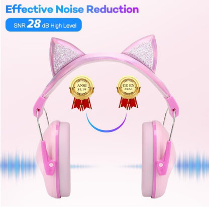Noise Cancelling Headphones for Kids, Kids Ear Protection 28dB SNR Noise Reduction Ear Muffs for Toddler/Children, Noise Cancelling Headphones Hearing Protection for Fireworks/Monster Truck