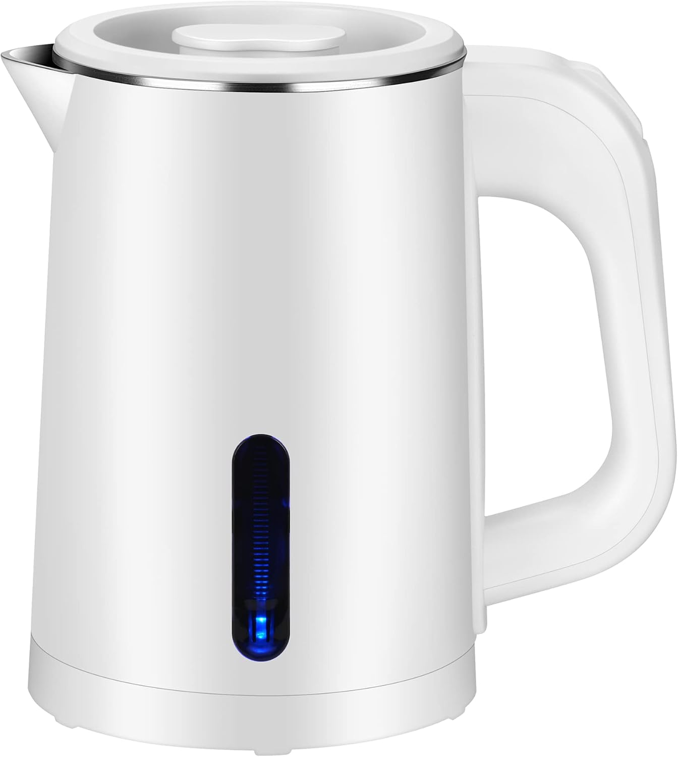 0.8L Small Travel Electric Tea Coffee Kettle | 600W Rapid Boil,Double Wall,Auto Shut-Off,Boil Dry Protection,Hot Water Boiler