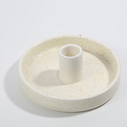 Palo Santo Holder, Ceramic Incense Burner for Palo Santo Wood or Scented Incense Stick, Beige