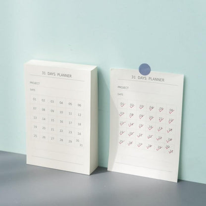 31 Days Planner, 150 Pages Habit Tracker Note, Minimalist 30 Days Challenge Journal for Goal Setting, Productivity, Fitness, Study, and Self Discipline