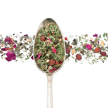 Birds & Bees Teas Peaceful Pregnancy Tea - Nourishing & Safe Prenatal Tea, Red Raspberry Leaf - 40 Servings, 4.0 oz