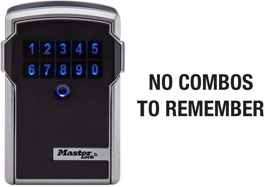 Master Lock Wall Mount Digital Key Lock Box, Bluetooth, iOS Android 5441EC