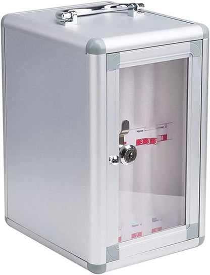 Wall-Mounted Aluminum Alloy Mobile Phone Charging Station & Storage Cabinet Numbered Lockable Cell Phone Storage Box Secure for Schools Offices Events,One Colour,60-One Colour-12