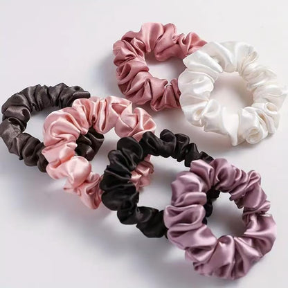 24 Pcs Hair Ties Scrunchies for Women Big Satin Scrunchie for Girls Seamless Elastic Hair Bands Soft Small Hair Tie for Thick Thin Hair Ponytail Holders Accessories