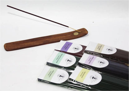 Hosley 320 Assorted Incense Sticks with Holder Eucalyptus, Fresh Bamboo, Lavender, Myrrh, Lavender Chamomile, Vanilla, Citrus, Dragon Blood Idea for Home, Wedding, Spa, Meditation & Aromatherapy