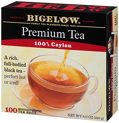 Bigelow Tea Black Tea 6 Flavor Variety Pack, Caffeinated Tea with Mint, Lemon, Constant Comment, English Teatime, Earl Grey, and Vanilla Chai, 20 Count Box (Pack of 6), 120 Total Tea Bags