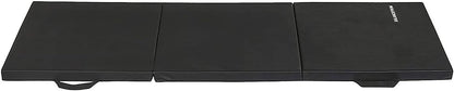BalanceFrom 6x2 Feet 3-Panel Folding Gymnastics Mat – 2-Inch Thick Pad with Vinyl Surface and Carrying Handles for Tumbling, Yoga, Pilates, Home Workouts, and Martial Arts