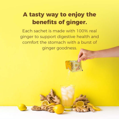 Prince of Peace Instant Ginger Honey Crystals Assorted, 30 Sachets – Instant Hot or Cold Beverage that Soothes Throat – Easy to Brew – Drink Like a Tea – Gluten Free – Real Ginger