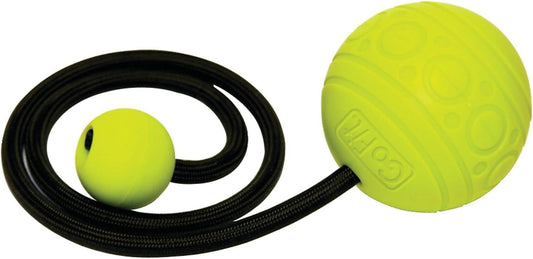 GoFit GoBall Trigger Point Massage Ball for Back, Shoulders, Legs and Glutes, 2.7 Inch Handheld Muscle Massage Tool for Targeted Pressure and Self-Massage