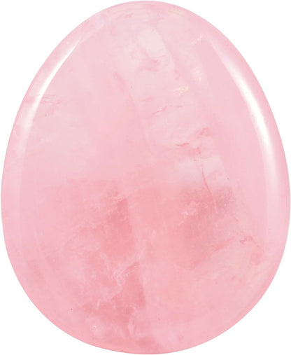Fekuar Natural Moonstone Crystal Thumb Worry Stone, Hand Carved Healing Crystal Teardrop Pocket Worry Stones for Anxiety Stress Relief Meditation