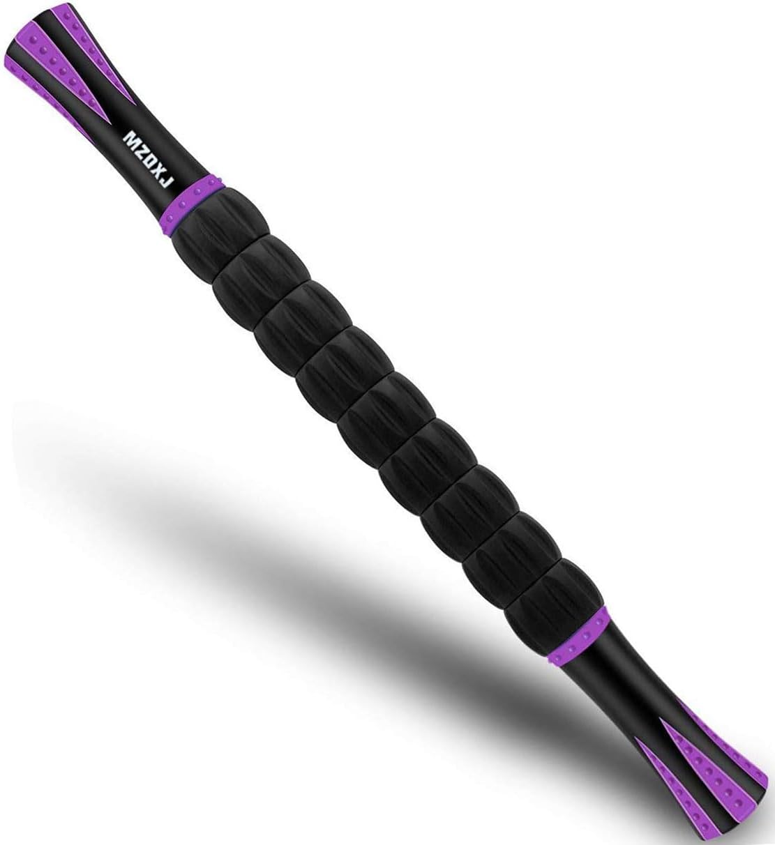 Muscle Roller Massage Roller Stick- Deep Tissue Fascia Blaster for Myofascial Pain Relief, Lymphatic Drainage & Body Sculpting, Handheld Physical Therapy & Recovery Tool (Pink black-18 inch)