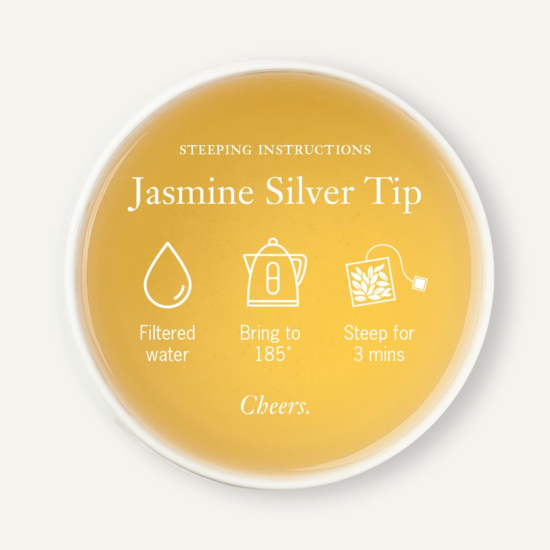 Steven Smith Teamaker, Jasmine Silver Tip Tea, 36 Sachets, 1.3oz each