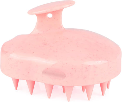 FREATECH Scalp Scrubber Scalp Massager Hair Growth, Shower Shampoo Brush with Silicone Bristles for Dandruff Removal and Hair Care, Wet & Dry Hair Massager Scalp Exfoliator for Men Women Kids，Black