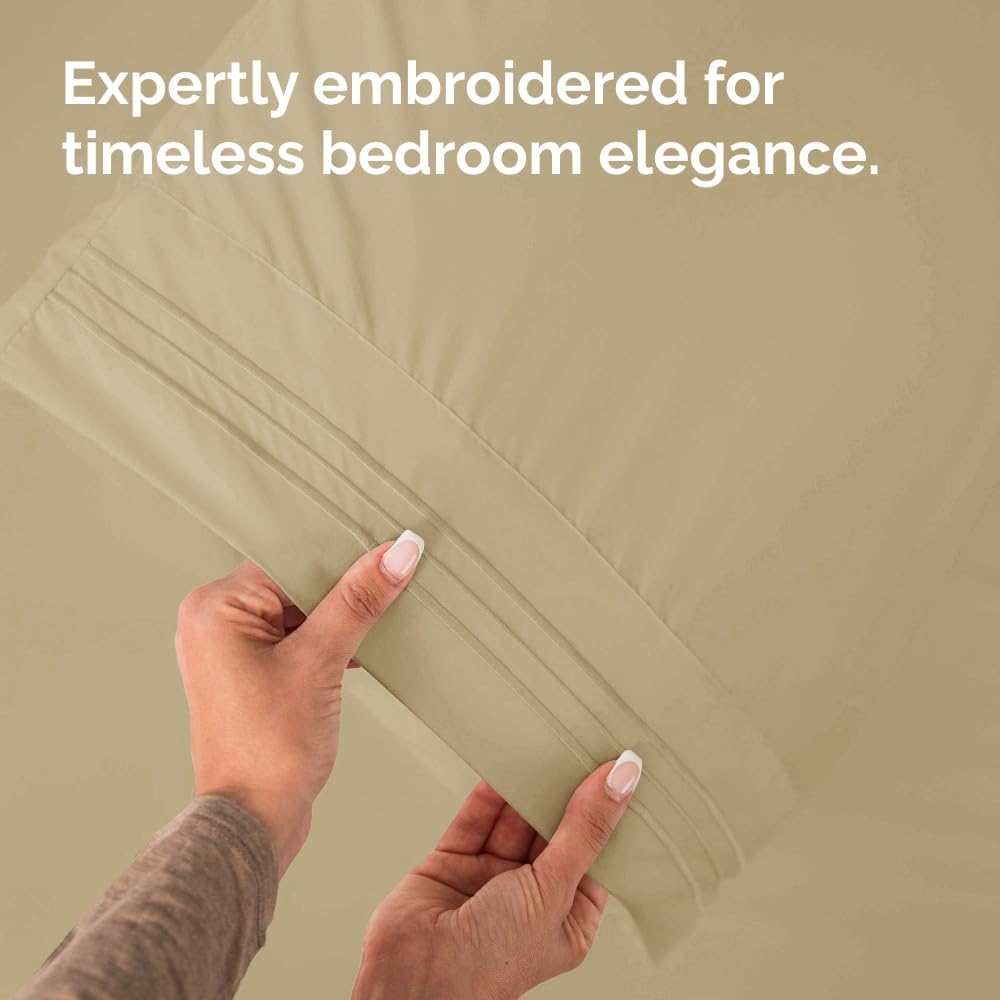 Standard Pillow Cases Set of 10 - Ultra Soft Hotel Quality Pillowcase Covers - Comfy, Cozy & Wrinkle Free - Shrink, Stain and Fade Resistant - Machine Washable Pillow Protectors - 10 Pcs Set - White - Colors A