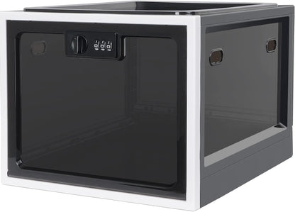 Lalifebuss Medicine Lock Box, Medication Lockable Container for Refrigerator Food Safe Locking Box Tablet Phone Locked Box for Kitchen Home School and Office Safety