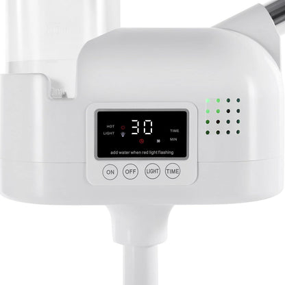Artist hand Professional Facial Steamer with 5X LED Magnifying Lamp 3 in 1