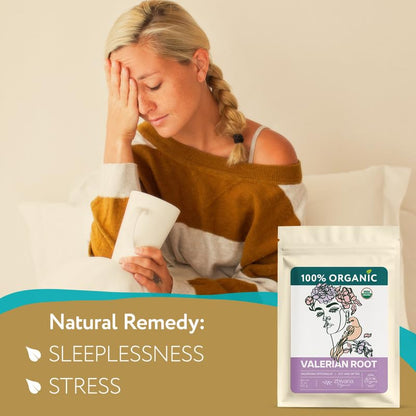 Organic Valerian Root Tea (4oz.) - Te De Valeriana - Sleep, Stress Response