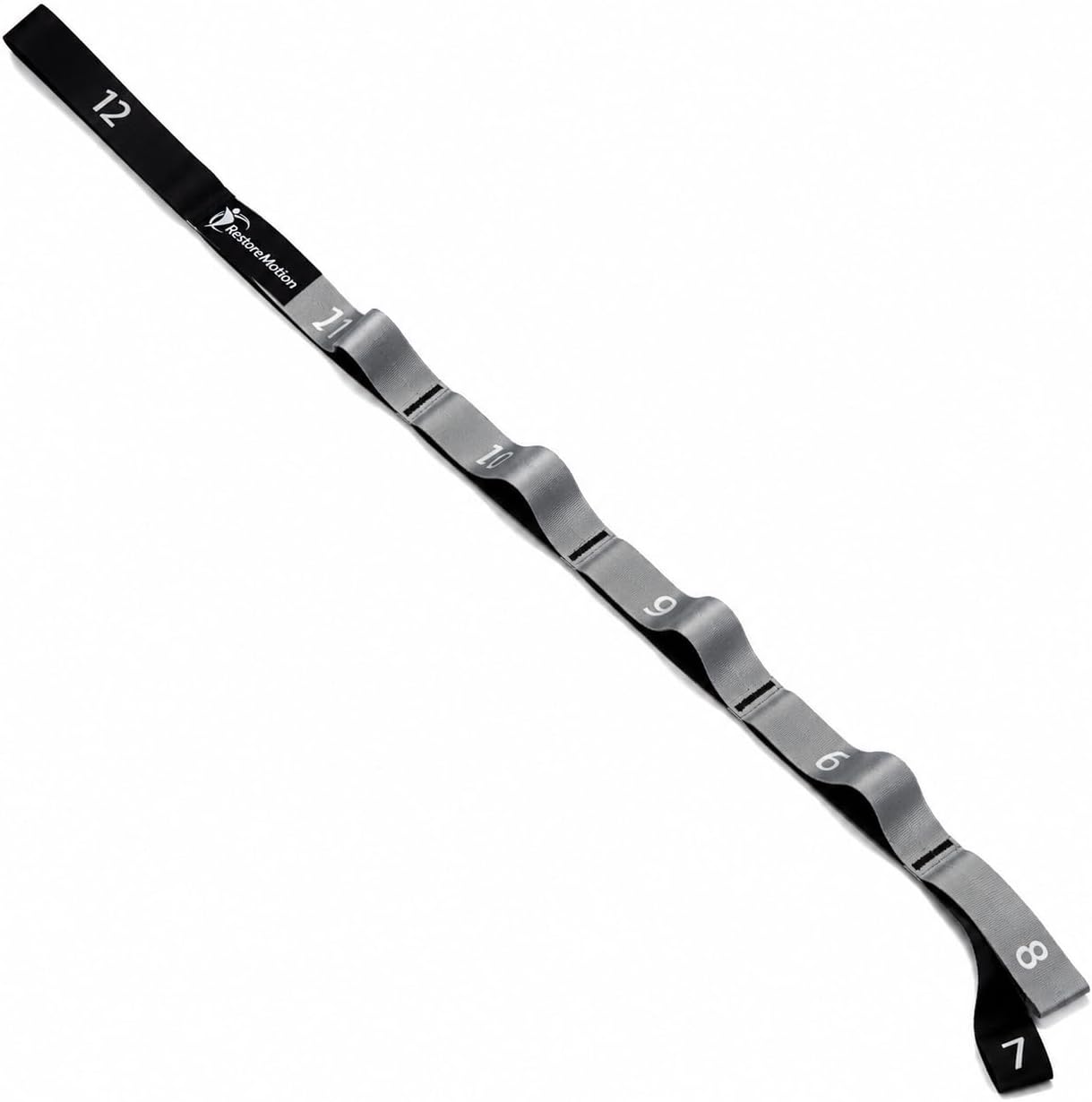 12 Loop Stretching Strap for Physical Therapy, Yoga, Flexibility & Rehabilitation