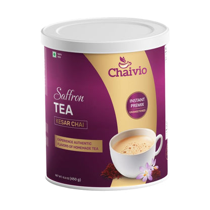 Chaivio Masala Chai Tea Latte, Unsweetened Instant Powder, Authentic Chai-with Natural Ingredients, No Preservatives, Tea Powder, Quick and Healthy Chai(1 lb)