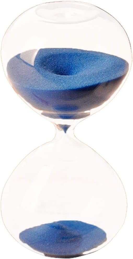 Graces Dawn Super Beautiful Transparent Glass Hourglass Sand Timer 60 Minutes with (Black)