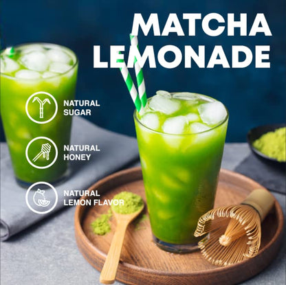 Sweet Japanese Matcha Latte Green Tea Powder Mix - 12oz Homemade Green Matcha Tea Latte or Frappe (Ceremonial Grade)