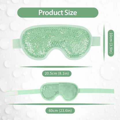 NEWGO Cooling Eye Mask for Puffy Eyes, Cold Eye Mask Eye Ice Pack for After Eyes Surgery, Tension Stress Relief, Itchy Eyes, Headaches, Dark Circles - Blue