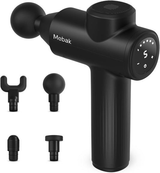 Mebak 7 Deep Tissue Massage Gun, Percussion Massager 5 Speeds Pain Relief