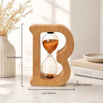 Mini Wooden Sand Timers,100% Bamboo Hourglass Sand Timers 1Min Sandglass Timer for Toothbrush Timer Games Classroom Home Office Cooking(Blue+1Min)