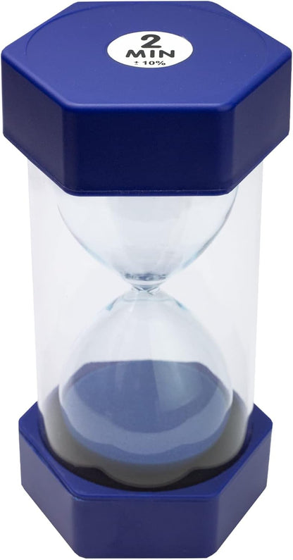 Sand Timer for Kids Set of 3 Small Colorful Hourglass Acrylic Covered Clock 1Min 2Min 5Min for Classroom, Home & Kids Room