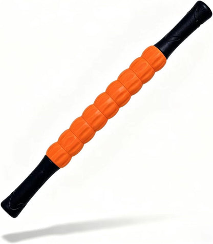 Muscle Roller Stick - A Full-Body Massage Roller that Can Relieve Muscle Soreness, Cramps and Tension After Exercise. It is a Handheld Physical Therapy and Recovery Tool（Black and Purple）