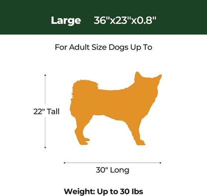 BALANCE Dog Crate Pad, Dog Foam Crate Mat Kennel Pad, Washable Water-Resistant Pet Bed Flat Dogs Cage Mat for Large Dogs