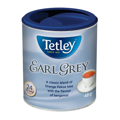 Tetley Earl Grey Tea, 24 tea bags, 48g/1.69oz, (Imported from Canada)