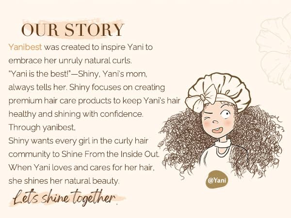YANIBEST Satin Sleep Bonnet for Natural Hair - Extra Double Layer Long Adjustable Silk Hair Bonnet for Braids, Locs, Curls - Women’s Night Hair Protection Cap