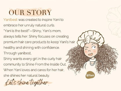 YANIBEST Satin Sleep Bonnet for Natural Hair - Extra Double Layer Long Adjustable Silk Hair Bonnet for Braids, Locs, Curls - Women’s Night Hair Protection Cap