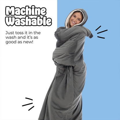 THE COMFY Original | From Shark Tank | Patented | Oversized Sherpa Wearable Blanket Hoodie| Gift for Women & Men | One Size