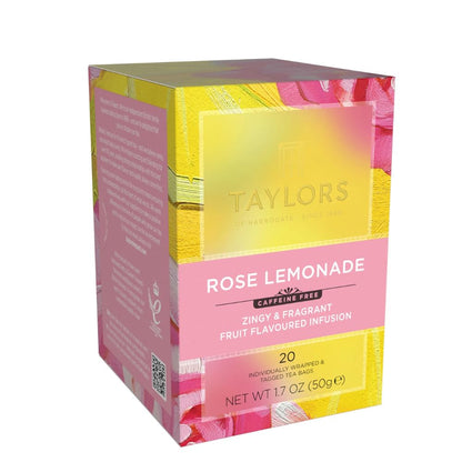 Taylors of Harrogate Rose Lemonade Herbal Tea Bags, 20ct (Pack of 1)