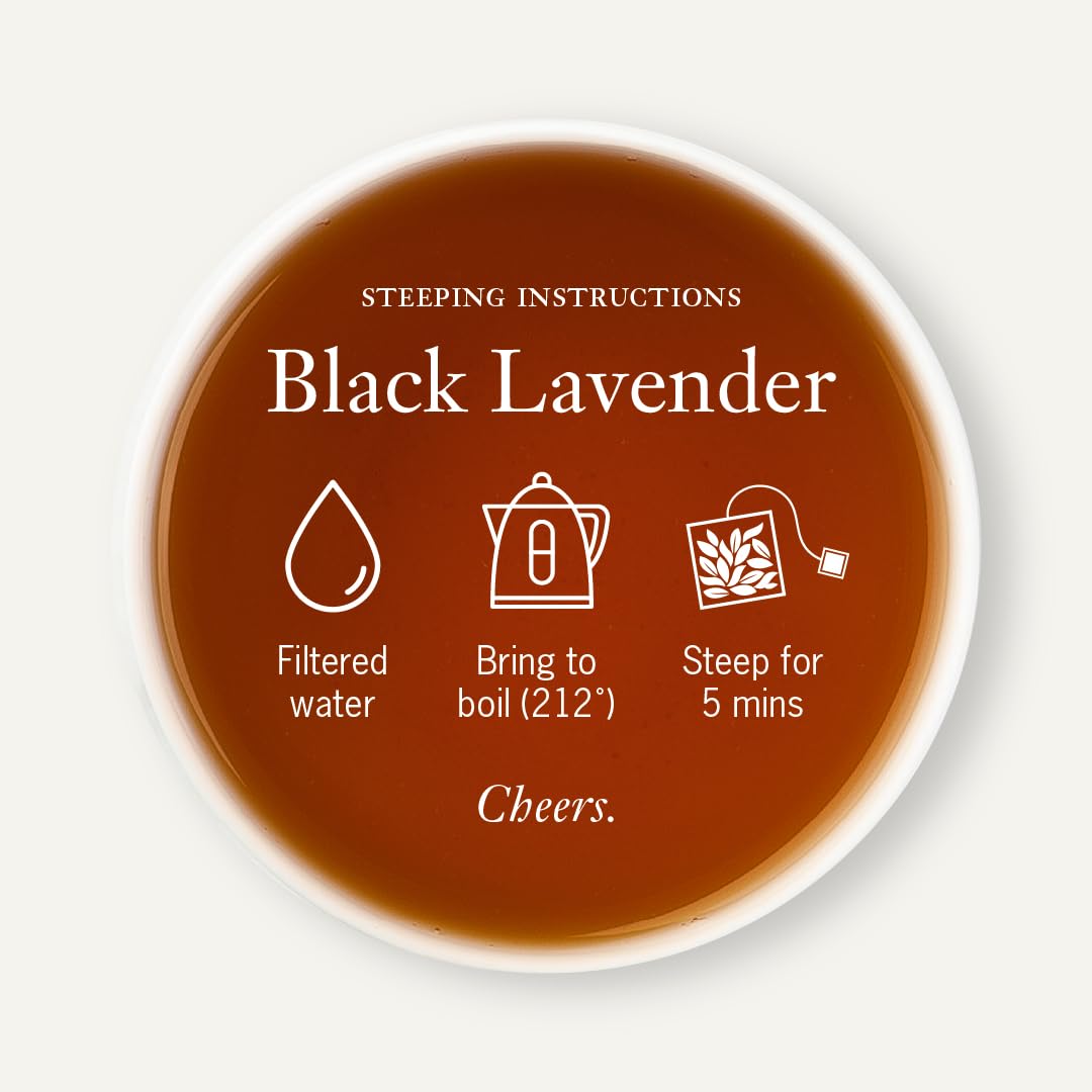 Steven Smith Teamaker, Black Lavender, Lady Grey, 36 Sachets, 1.32oz each