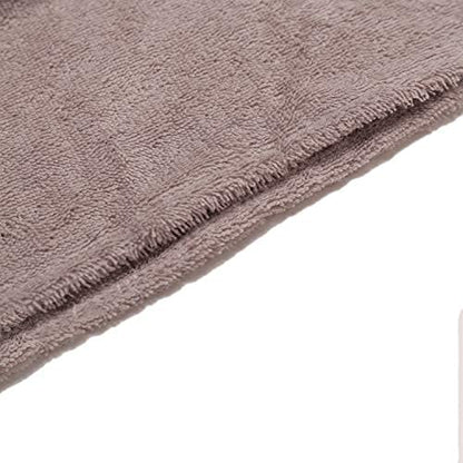 Huge Cotton Hair Towel Wrap for Women (Coral White)
