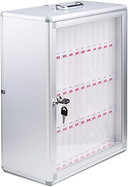 Wall-Mounted Aluminum Alloy Mobile Phone Charging Station & Storage Cabinet Numbered Lockable Cell Phone Storage Box Secure for Schools Offices Events,One Colour,60-One Colour-12