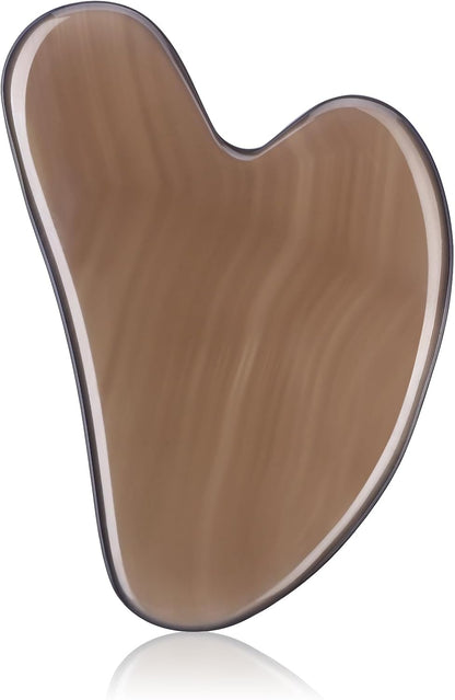 rosenice Gua Sha Facial Tools Guasha Tool Gua Sha Jade Stone Manual Massage Sticks for Jawline Sculpting and Puffiness Reducing for Face Body Tensions Reduce Festive Gifts