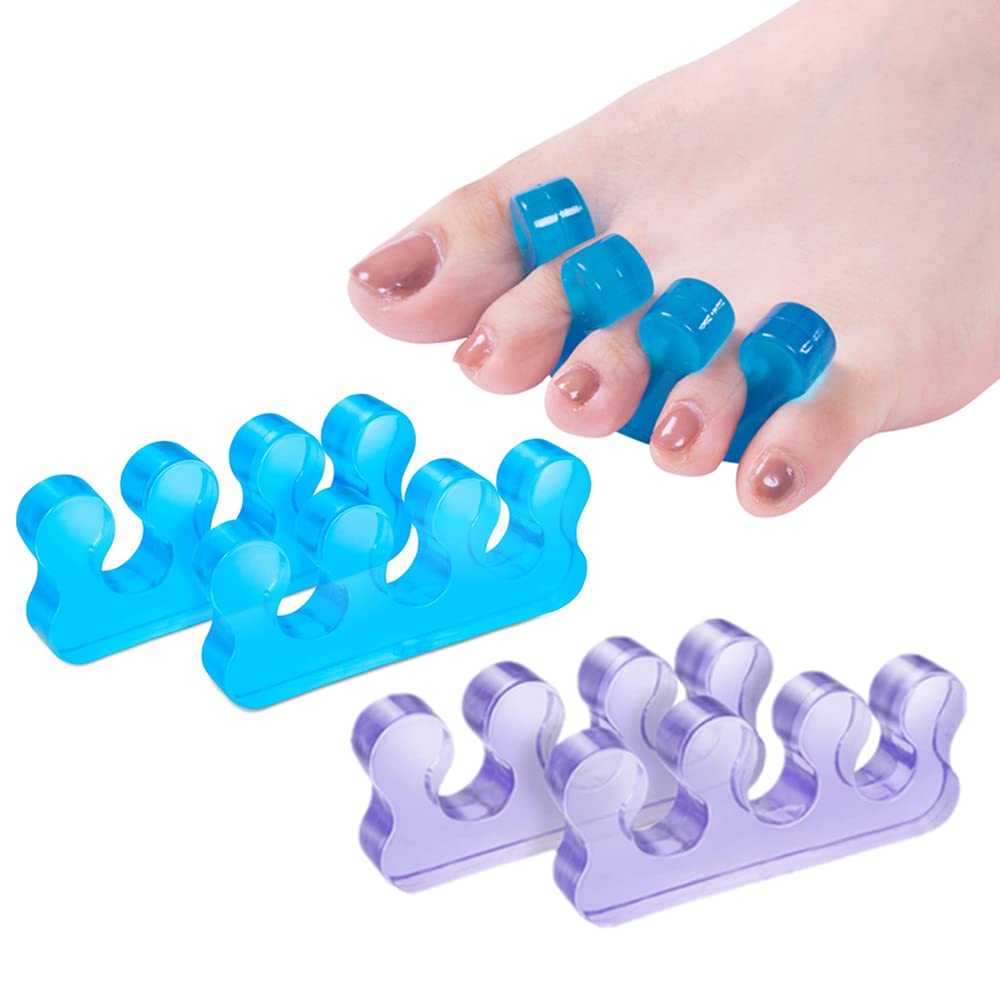 Pedicure Toe Separators for Bunion & Nail Polish Orthopedic Gel Toenail Dividers, Soft Gel Pedicure Kit Suitable for Salon Supplies, Beauty Tools for Toenail Separation